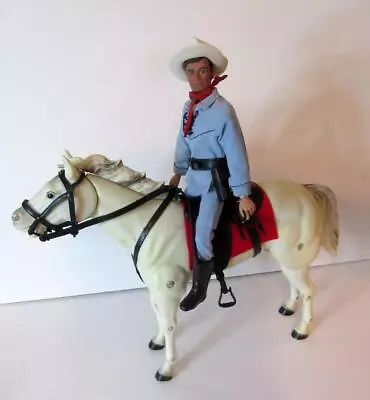 Vintage 1973 Gabriel Marx LONE RANGER & Horse SILVER Original Clothes-Holster • $79