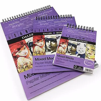 Daler Rowney - Mixed Media Spiral Sketchpad - 250gsm - 30 Pages - A3/A4/A5  • £7.99