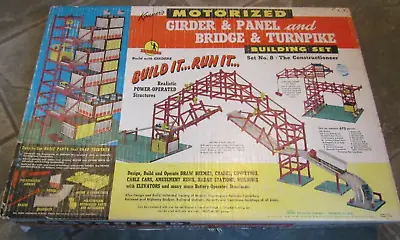 1960’s Kenner Motorized Girder & Panel And Bridge & Turnpike Building Set No. 8 • $229.99