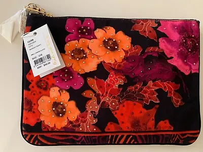 Camilla Zippered Clutch Midnight Poppy BNWT • $99