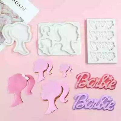 New  Barbie Theme Silicone Fondant Moulds  Choose Of Style Each (1) • $6.95