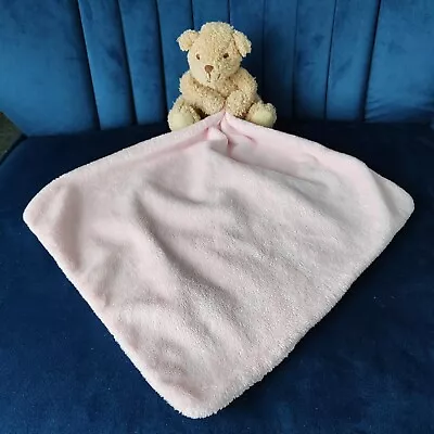 George Asda Pink Teddy Bear Baby Comforter Blanket Soft Toy • £10.99