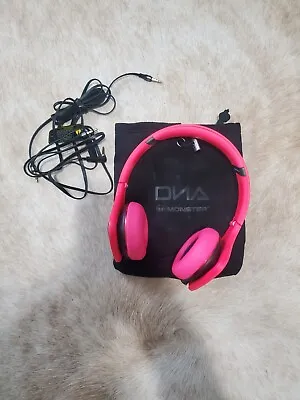 Monster  By Dr Dre DNA Wired On Ear Headphone Pink And Black (rare Color) • $55