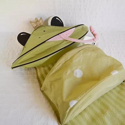 Ikea Fabler Groda Wall Hanging Toy Storage Organiser Kids Bedroom Frog 130x35cm • £12