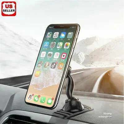 Magnetic Car Mount Car Phone Holder Stand Dashboard For IPhone Android Samsung • $7.98
