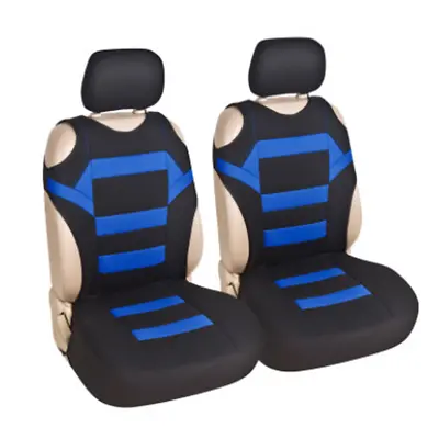 £21.47 • Buy Car Front Seat Covers T-shirt Design Protector Mats Polyester Fabric Set Of 2