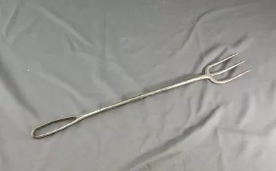 Vintage Campfire Camping Cooking Grille Meat Roasting Skewer Fork - 15-1/2  Long • $17.50