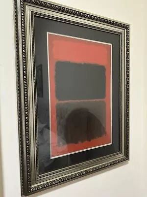 Mark Rothko Rare 1971 Copy Litho Print Framed Tate London Poster Red Over Black • $950