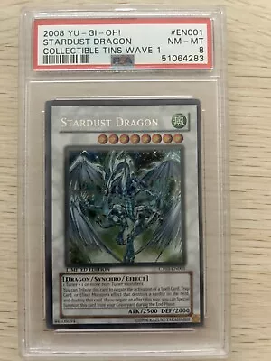 Stardust Dragon CT05-EN001 PSA 8 Yugioh • $45