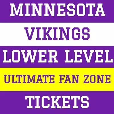 4 X MINNESOTA VIKINGS LOWER LEVEL PSL / SBL / SEAT LICENSE / SEASON TICKETS • $13500