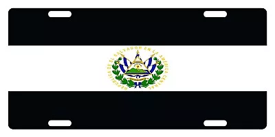 El Salvador Flag License Plate Black White And Color Version • $13.57