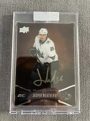 2021-22 Clear Cut Black Amber Rookie Auto Jasper Weatherby RC Auto  • $20