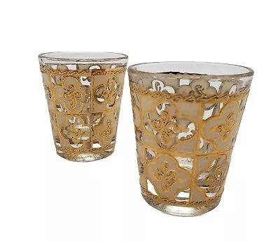 2 Vintage Mcm Culver Glassware Shot Glasses 22k Gold • $15.40