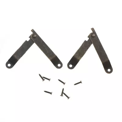 £2.57 • Buy Antique Bronze Lid Support Hinges Stay For Box Display Furniture Accessorie`NH