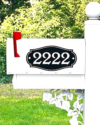 TWO Custom Mailbox Address Street Numbers Vinyl Decal House Business Door Glass • $6.99