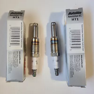 Two (2) Autolite HT1 Revolution HT Spark Plugs HT-1 • $17.50