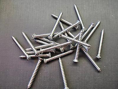 25 Buick Chevy Cadillac #8 X 1-1/2  With #6 Phillips Oval Stainless Screws GM  • $11.99