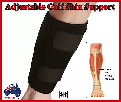 Calf Compression Brace Shin Splint Sleeve Support Lower Leg Wrap Muscle Pain • $18.99