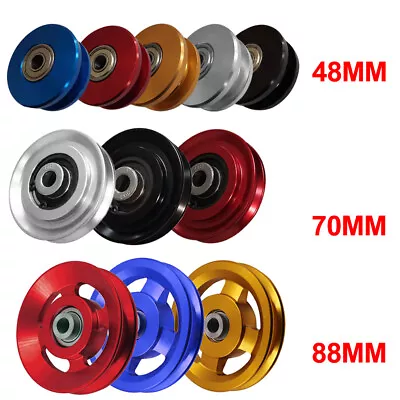 48/70/88MM Aluminum Alloy Bearing Pulley Wheel Cable Machine Home Gym Fitness  • £10.79