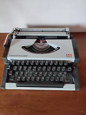 Vintage AEG OLYMPIA Traveller De Luxe S Writing Machine • £39.98