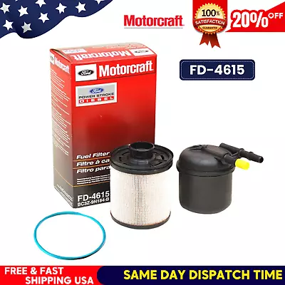 Genuine Diesel Fuel Filter Motorcraft Kit FD-4615 11-16 6.7L Diesel NEW - USA • $17.85