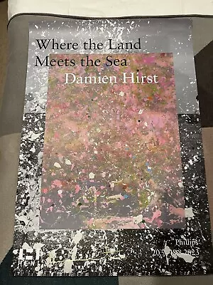 DAMIEN HIRST Where The Land Meets The Sea Signed Pink 59x84cm PHILLIPS Gold • £99