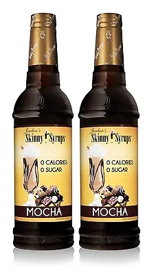 Lot 2 NIB Jordan's Skinny Mix Mocha Coffee Syrup Calories Carb Sugar Free Ship • $29.94