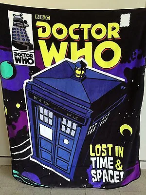$29.99 • Buy  DOCTOR WHO  Lost In Time & Space!  RASCHEL THROW BLANKET