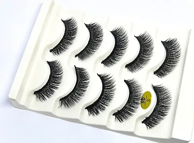 Mink Russian Strip Eyelashes DIY Lashes Wispy Natural Full Volume Glamourous UK • £2.99