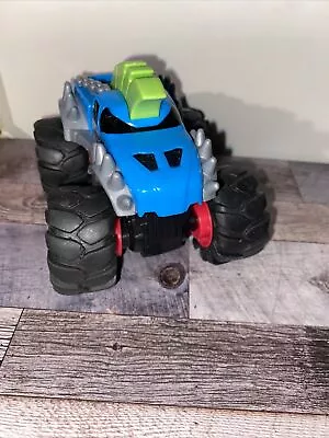 Rev-up Monsters Toy State Industrial Monster Truck Blue Green Tested And Works • $6