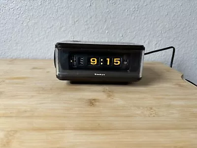 Vintage Sankyo Digital Flip Alarm Clock Model 610 AL Japan Tested • $65