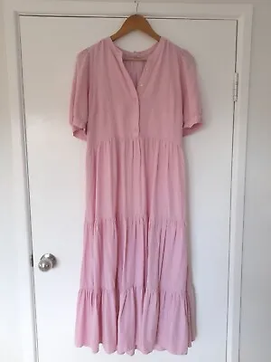 $50 • Buy Forever New Pink Midi Dress Size 14