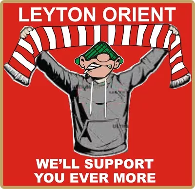 £4 • Buy Leyton Orient We'll Support You Andy Capp Pin Badge