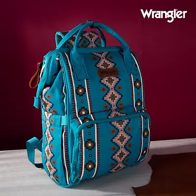 Wrangler Wrangler Aztec Printed Callie Backpack Turquoise • $69.99