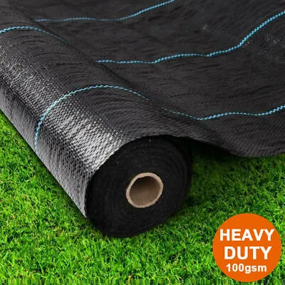 Heavy Duty Weed Control Membrane Fabric Extra Thick Garden Ground Sheet Cover • £101.99