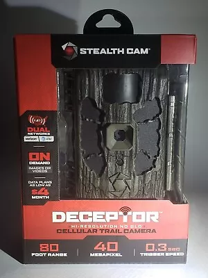 Stealth Cam Deceptor Hi-Resolution No-Glo Cellular Trail Camera STC-DCPTR • $69.99