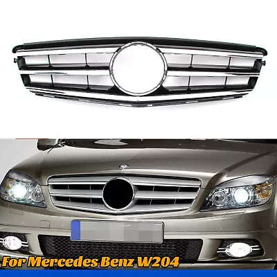 Sport Style Grille Grill Fit Mercedes Benz W204 C-CLASS C350 C300 C180 2008-2014 • $54.79