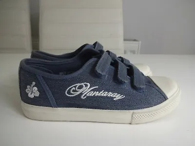 Mantaray Slip On Canvas Women Flat Casual Walking Trainers Shoes Size Uk 5/38 • £4.99