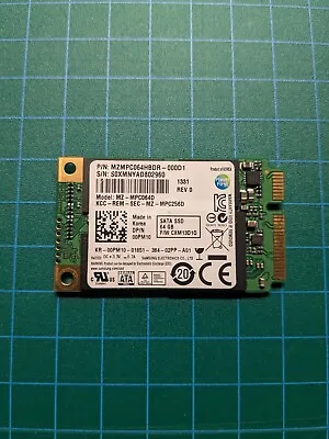 Dell 0PM10 MZ-MPC064D MZMPC064HBDR-000D1 64GB MSATA SSD • £28.99