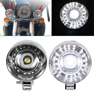 $48.99 • Buy Motorcycle LED Fog Light Headlight For Yamaha V Star 650 950 1100 Custom Classic