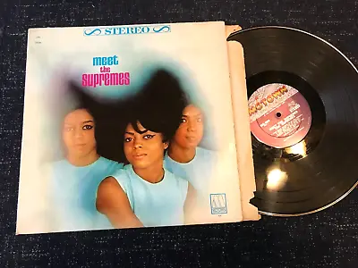 The Supremes Meet The Supremes LP Motown 1965 STEREO Soul Diana Ross Original Vi • $39