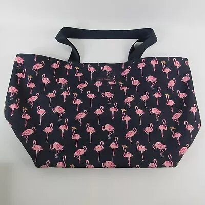 Vera Bradley Lighten Up Large Family Tote Flamingo Fiesta Black & Pink Nice Bag • $35.95