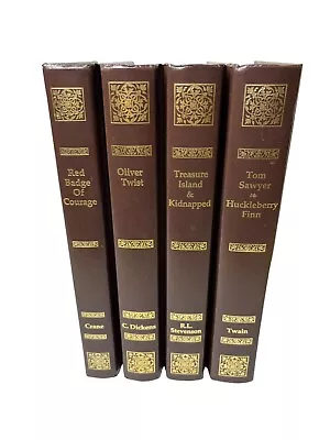 The Collectors Library Of Classics Set Of 4 Oliver Twist/Tom Sawyer/Red Badge/++ • £32.10