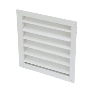 Air Vent Louver Gable Vent 14.50 X14.50  Automatic Shutter Square Aluminum White • $142.56