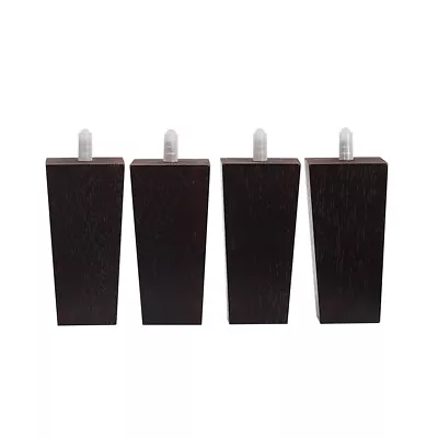 4x Wooden Furniture Tapered Replacement Legs Feet For Sofa Chair Bed Stool Chest • £14.92