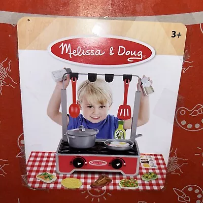 Melissa & Doug Deluxe Wooden Cooktop Set NEW In BOX #98148 • $39.99