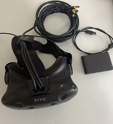 HTC Vive Virtual Reality Headset Only W/ Link Box And Cables • $119.99