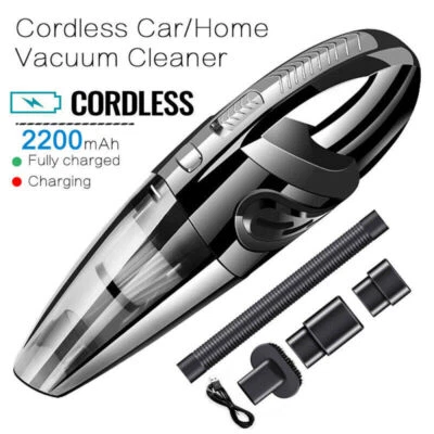 $23.20 • Buy Portable Cordless Hand Held Vacuum Cleaner Wet Dry Car Auto Home Duster US