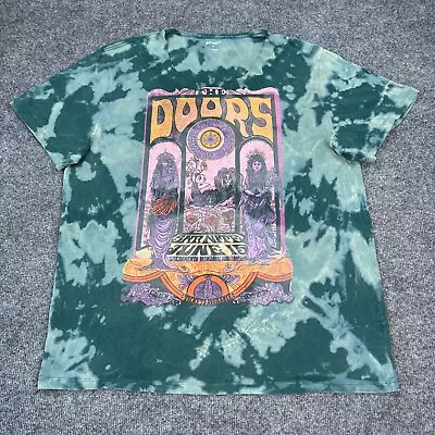 THE DOORS T Shirt Womens Size XL Green Tie Dye Vintage Style Graphic Tee • $12.99