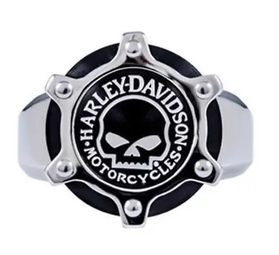 Harley-Davidson® Men's Willie G Skull Gear Ring Stainless Steel HSR0028 • $69.99